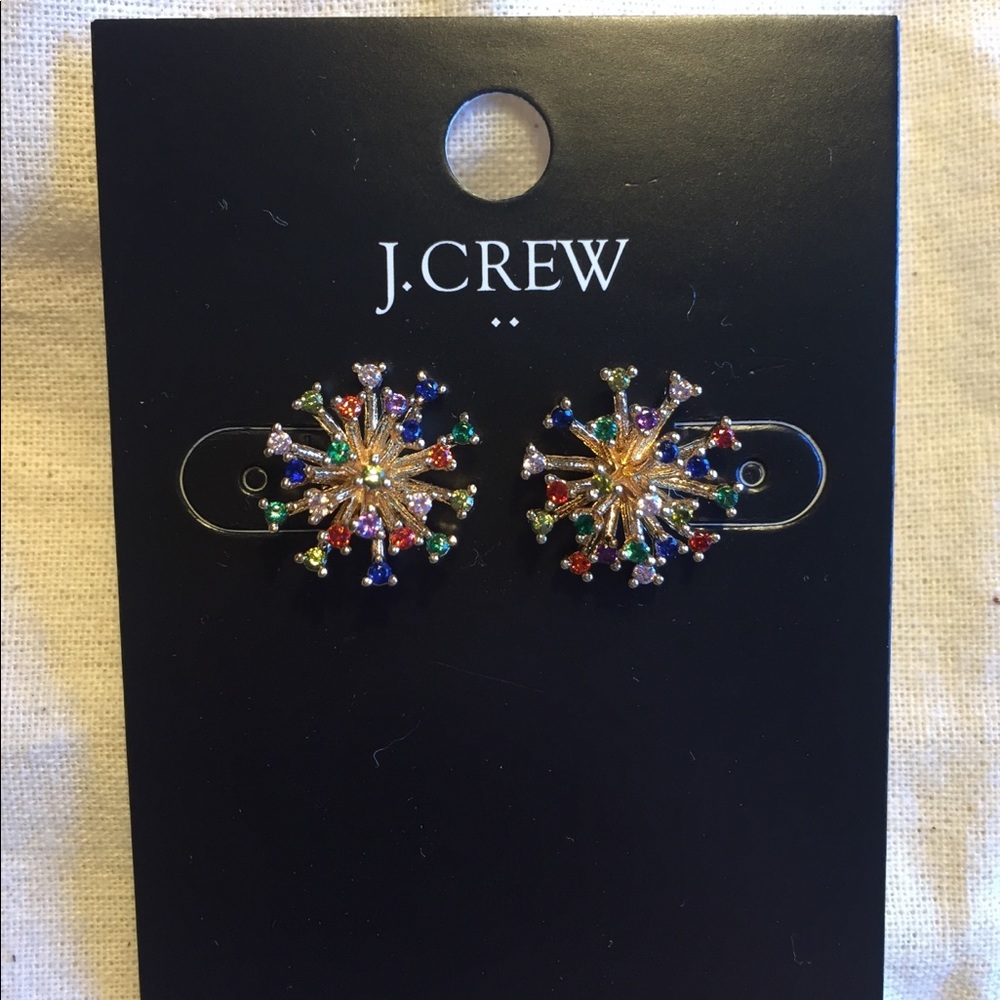 J.Crew Rainbow firework stud earrings ✨